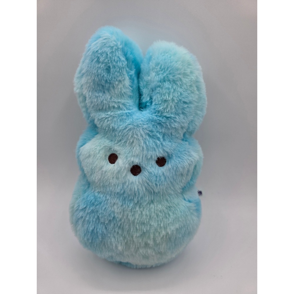 PEEPS Reversible Bunny Rabbit Plush Soft Blue Tie Dye / Solid 11" Easter